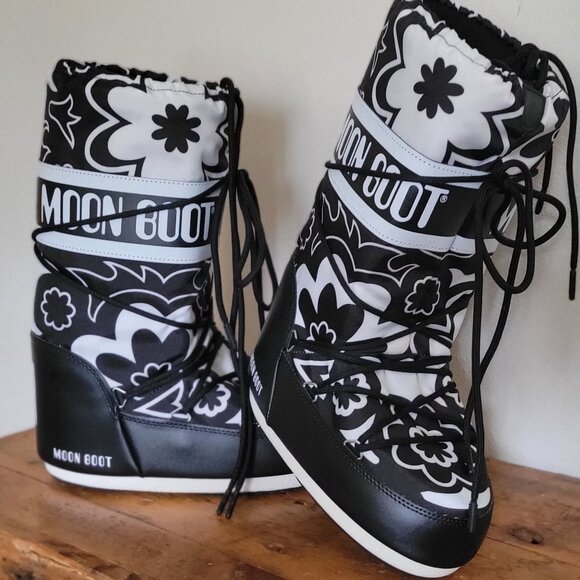 MoonBoots Floral Icon Size European 38 - Picture 2 of 4